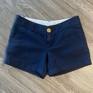 Lilly Pulitzer Navy Blue jacquard Callahan shorts